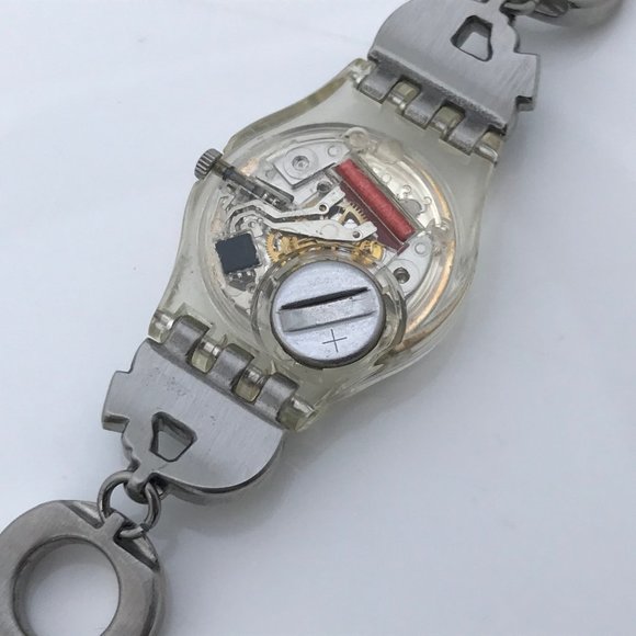 Swatch Ladies Watch Multi Color Crystals Accent Me - Picture 9 of 12